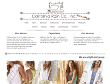 Tablet Screenshot of californiarainla.com